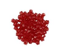 Cubic Beads Square Acrylic Jewelry Accessories for Necklace Making Red 1.00X1.00X0.80CM 950Pcs