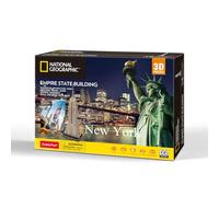 Cubic Fun- CubicFun 660977 National Geographic Puzle Empire State Building, Modelo 3D de 66 Piezas, maquetas para niños a Partir de 8 años