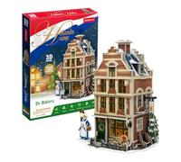 Cubic Fun Puzzle 3D Holandés Panadería LED Iluminación Juguete de Navidad