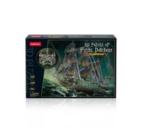 CubicFun 660527 Puzzle 3D Flying Dutchman LED, barco pirata luminoso, barco del Holandés volador, maqueta de 360 piezas, maquetas a partir de 10 años