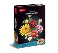 CubicFun 660867 Puzzle 3D de flores, mezcla de colores, ramo de flores 3D con 285 piezas, juego de manualidades para adultos y niños a partir de 8 años