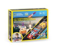 CubicFun 661099 - Kit de construcción, 2 en 1, Cohete y Coche de Carreras, Kit de Manualidades para física, Juego de experimentos para niños a Partir de 5 años