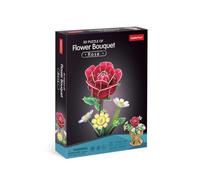 CubicFun 663301 Puzzle 3D de Flores, Rosa, Flor 3D en Maceta con 120 Piezas, Juego de Manualidades para Adultos y niños a Partir de 8 años