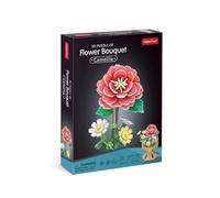 CubicFun 663302 Puzzle 3D de flores, manzanilla, flor 3D en maceta con 109 piezas, juego de manualidades decorativo para adultos y niños a partir de 8 años