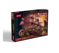 CubicFun 664040 Puzzle 3D Queen Annes Revenge, Blackbeards Flaggschiff, Barco Pirata, Kit de construcción con 391 Piezas, maquetas a Partir de 10 años