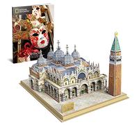 CubicFun National Geographic Puzzle 3D Plaza de San Marcos, Italia Venecia Arquitectura Kit Modelo de Construcción con Folleto de Fotografía para Adultos y Niños, 107 Piezas