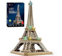 CubicFun Puzzle 3D Torre Eiffel con LED, 84 Piezas
