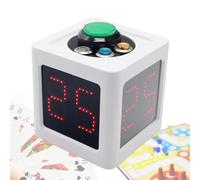Cúbico De 4 Caras, Cronómetro De Póker, Temporizador De Cuenta Regresiva De Segundos, 20/30 Segundos Y Tiempo Personalizado, Brillo Ajustable Y Altura De Caracteres De 3.5 Cm, Ideal Para Póker