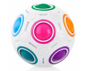 CUBIDI® Bola Mágica Arcoíris Puzzle 3D. Rompecabezas Niños Ideal También como Rompecabezas Adultos. Juguetes Antiestres Adultos y Perfectos como Regalo Niña 6 Años y Niño.