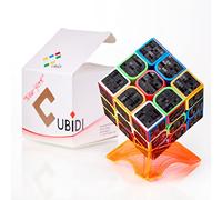 CUBIDI Cubo de Magico 3x3, Propiedades Optimizadas para la Velocidad para Principiantes y Usuarios Avanzados para Niños Pegatina de Carbono Pieza, Tipo Newyork