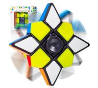 CUBIDI Estrella - Cubo Mágico, Ruleta, y Fidget Spinner en Uno, Acertijo 3x3x1 para Niños y Adultos - Juguete Educativo Ideal para Desarrollo Mental y Entretenimiento, Cumpleaños y Fiestas