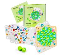 CUBIDI® Memory - Dulce Tortuga Memory para niños pequeños Montessori Juguete de madera Favorece el desarrollo motor y la memoria Juguete de madera para niños y niñas a partir de 3 años