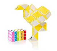 Cubidi Serpiente mágica con Bloques | Juegos de Rompecabezas | Regalos Cumpleaños Niños Colegio Unisex | Pequeños obsequios para Adultos | Amarillo | 36 Bloques | Tamaño Bloque 24 mm x 17 mm