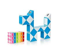 Cubidi Serpiente mágica con Bloques | Juegos de Rompecabezas | Regalos Cumpleaños Niños Colegio Unisex | Pequeños obsequios para Adultos | Azul | 24 Bloques | Tamaño Bloque 24 mm x 17 mm