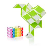 Cubidi Serpiente mágica con Bloques | Juegos de Rompecabezas | Regalos Cumpleaños Niños Colegio Unisex | Pequeños obsequios para Adultos | Verde | 36 Bloques | Tamaño Bloque 24 mm x 17 mm