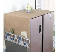 Cubierta a prueba de polvo para nevera, cubierta superior antideslizante para lavadora, cubierta superior multiusos para lavadora, con bolsillos de almacenamiento, 180 cm x 55 cm (largo x ancho)