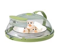 Cubierta a prueba de salpicaduras, protección contra salpicaduras resistente al calor con asa | Tapa del hornillo, protección contra salpicaduras para microondas, cubierta para placa de microondas