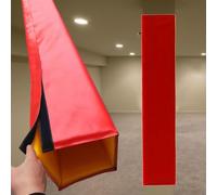 Cubierta acolchada para bastón de baloncesto, envoltura de haz cuadrado de 5 pies para seguridad en el gimnasio, protector duradero para instalaciones interiores y garajes, equipo de seguridad para