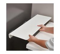 Cubierta adhesiva de metal para refrigerador, sin perforaciones, 40 x 20 cm, tablero de almacenamiento para encimera y pared, fácil de instalar, no requiere taladrar