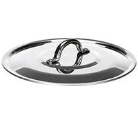 Cubierta Agnelli Ollas con llanta de Aluminio, con el Puente de Acero Inoxidable, Plata, 20 cm