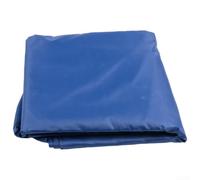 Cubierta aislada para tanque de agua para 1000L para contenedor IBC - Protección UV con recortes para grifo, palé y tapa - 210D para material, negro con revestimiento plateado (azul)