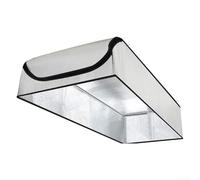Cubierta aislante para acceso a escaleras de ático hecha de papel de aluminio y capa de burbujas que reduce la pérdida de calor y mejora la eficiencia energética del hogar