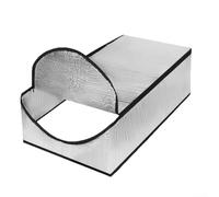 Cubierta aislante para escalera de ático con cremallera, barrera de aluminio resistente al fuego para escotillas de loft, valor R 14,5, 45 x 40 x 7 cm