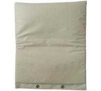 Cubierta aislante para evitar el reflujo para bomba de riego, protección contra la congelación, Oxford 600D con algodón PP, impermeable, resistente a la intemperie, color caqui, 43 x 52 cm, cinta