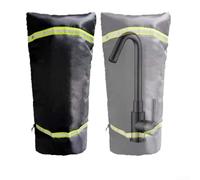 Cubierta aislante para grifo, 1 pieza 420D Oxford para invierno, impermeable, anticongelante, protección de tuberías contra la congelación (88 cm)