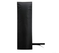 Cubierta aislante para grifo al aire libre, reutilizable, tela Oxford, protección contra la congelación de invierno para jardín, llave de paso externa, protector de heladas, negro, 37 x 70 cm (1