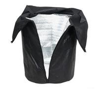 Cubierta aislante para plantas, protección contra heladas para jardín y plantas en maceta, tela Oxford, permeable al agua, negro, 45 x 55 cm, para uso en exteriores para todas las estaciones, 1 o 3
