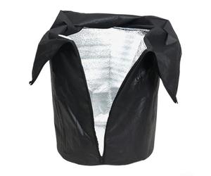 Cubierta aislante para plantas, protección contra heladas para jardín y plantas en maceta, tela Oxford, permeable al agua, negro, 45 x 55 cm, para uso en exteriores para todas las estaciones, 1 o 3