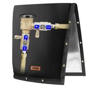 Cubierta Aislante Para Válvula Antirretorno,Impermeable Anticongelante para Tuberías | Cubierta Aislada para Riego de 40x50 cm con Doble Capa | Para Bomba Grifo Válvula y Pozo en Invierno y Climas Frí