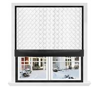 Cubierta aislante para ventana, cortinas térmicas de 39 x 71 pulgadas, material opaco Oxford resistente, protector de ventana aislado enrollable, accesorio de control de clima interior para el hogar