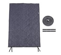 Cubierta aislante para ventana, tela Oxford de 3 capas, relleno de algodón, anticongelante, cubierta aislante para ventana de invierno para sala de estar, cocina, ático (39*Te apuñaló)