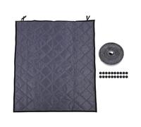 Cubierta aislante para ventana, tela Oxford de 3 capas, relleno de algodón, anticongelante, cubierta aislante para ventana de invierno para sala de estar, cocina, ático (47*Te apuñaló)