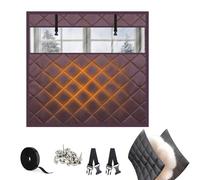 Cubierta Aislante Para Ventanas De Invierno, Película Aislante Térmica Visible, Cortina Aislante Para Ventanas Para Mantener El Frío Afuera 80 110 140 180 200cm(Brown,W200*H140cm)