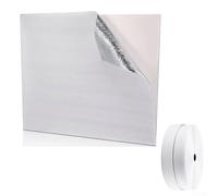 Cubierta aislante para ventilación de ático con material de espuma de película de aluminio y adhesivo sin rastro para una fácil instalación de herramientas (129 cm x 95 cm)