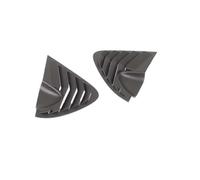 Cubierta Alerón Ventanilla Lateral Coche, para Seat para Leon MK2 2008-2012 - Embellecedor Tipo Rejilla Triangular Trasera Splitter Aire Automóvil(Matte Black)
