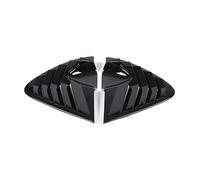 Cubierta Alerón Ventanilla Lateral Coche, para Seat para Leon MK2 2008-2012 - Embellecedor Tipo Rejilla Triangular Trasera Splitter Aire Automóvil(Gloss Black)