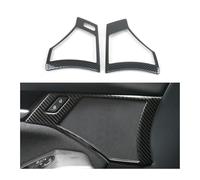 Cubierta Altavoz Coche para Mazda 3 para Axela 2019 2020 Cubierta Decorativa para Altavoces De Puertas Coche Embellecedor Altavoz Audio(E-b Carbon Fiber 2pcs)