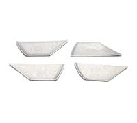 Cubierta Altavoz Coche para Mazda CX50 Cx-50 2023 2024 Cubierta Decorativa para Altavoces De Puertas Coche Embellecedor Altavoz Audio(E-Silver Inner Bowl Co)