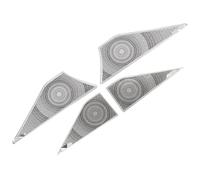 Cubierta Altavoz Puerta Coche para Haval H6 3.ª Generación 2021 2022 2023 GT DHT PHEV Cubierta Decorativa para Altavoces Puertas Coche Embellecedor Altavoz Audio(A-Silver)