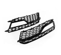 Cubierta Antiniebla Compatible con A5 para SLine S5 2013 2014 2015 2016 Marco faro antiniebla Rejilla malla Carcasa bisel Cubierta luz orificio panal brillante(Style b)