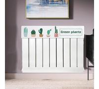 Cubierta antipolvo de franela suave diseñada para proteger los radiadores verticales del polvo y el humo, con estampados florales decorativos para complementar el interior del hogar (160 cm)