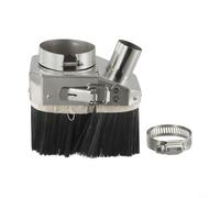 Cubierta antipolvo de husillo de enrutador CNC, accesorio de limpieza de 65 mm, 80 mm, con diseño de vacío de doble puerta, cepillo de nailon para máquina de grabado, fresado de carpintería (65 mm)