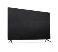 Cubierta antipolvo de nailon para pantallas de 43, 49, 55 pulgadas, protector de pantalla elástico con diseño negro y plateado, funda antipolvo para computadora y pantallas panorámicas (49 pulgadas