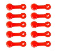 Cubierta antipolvo de silicona para aplicaciones de freno de motocicleta, RISK 10 piezas, boquilla de grasa (rojo)