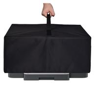 Cubierta antipolvo de tela resistente al agua y a los rayos UV para impresora HP OfficeJet 8015e inalámbrica a color, todo en uno, Pro 8135e, Pro 9125e, Pro 8139e, HP ENVY Inspire 7958e (negro)