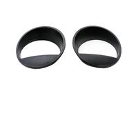 Cubierta antipolvo del faro Para Jeep Para Wrangler JK 2007-2017 Cubierta Embellecedora De Faro Delantero Coche ABS Marco Lámparas Luces Delanteras Sello(Type B)